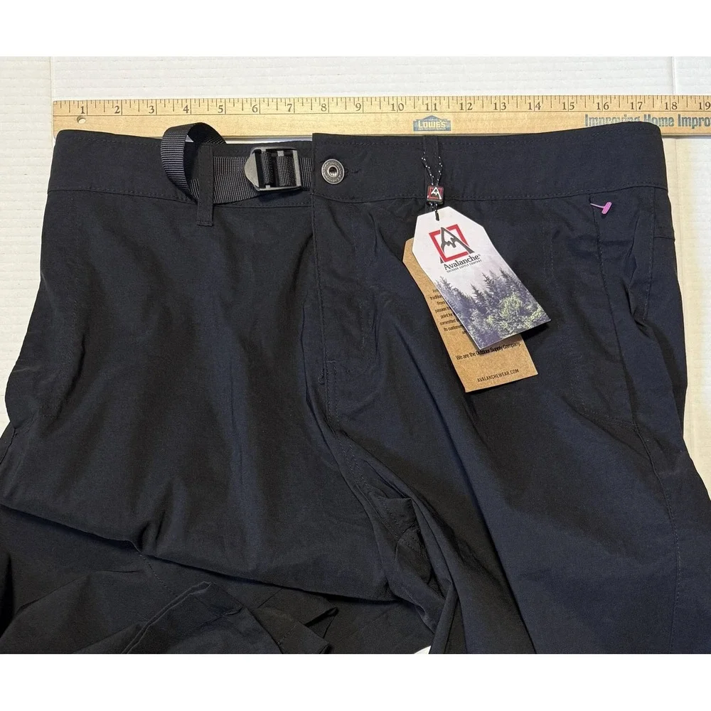 AVALANCHE Traveler Pant‎ - Men's 2-Way Stretch Black Pants - Large - NEW  NWT